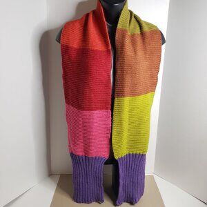 Made in Italy INVERNI Knit Wool Scarf Wrap premium quality Boho Chic